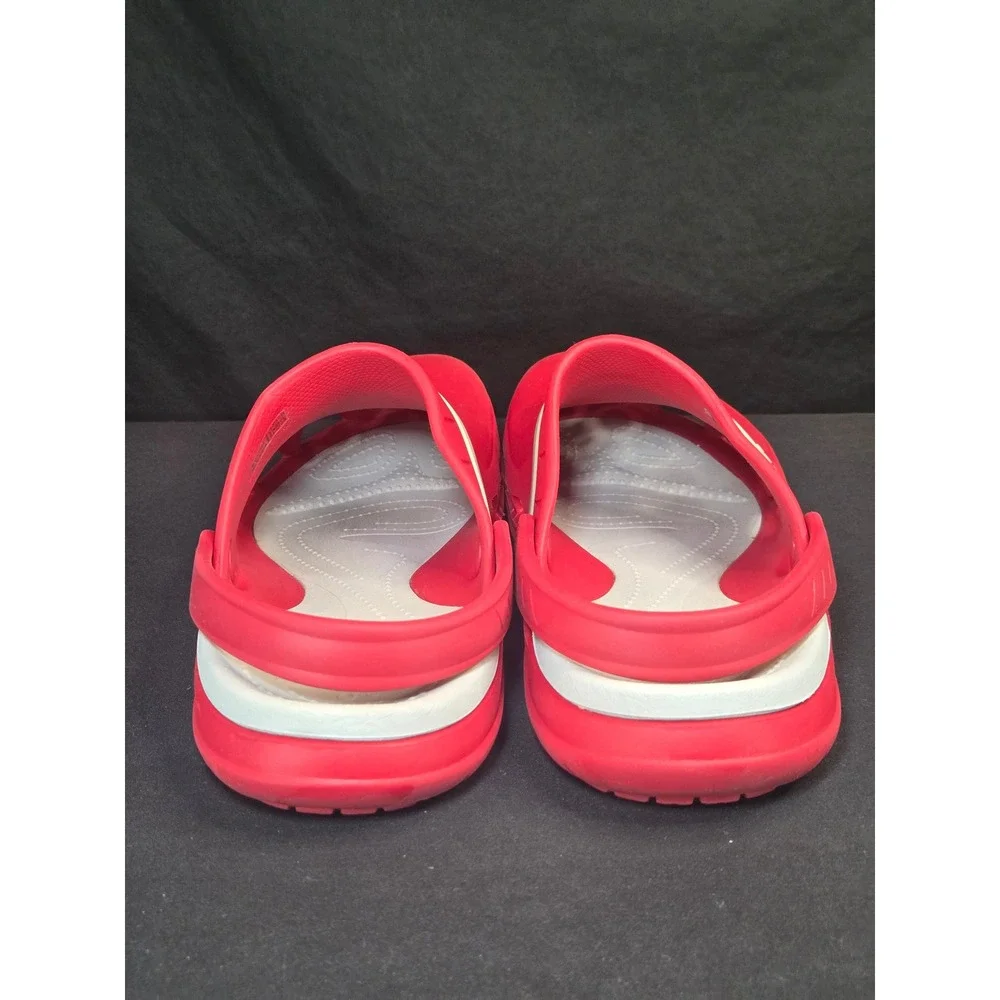 Crocs Duet Sport Clogs Red White Mens 9 Womens‎ 11 Slip On Comfort Shoes